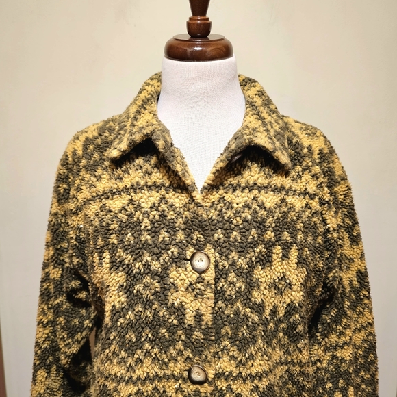 Tasha Polizzi Western Button Down Fleece Jacket Shacket - Picture 2 of 5